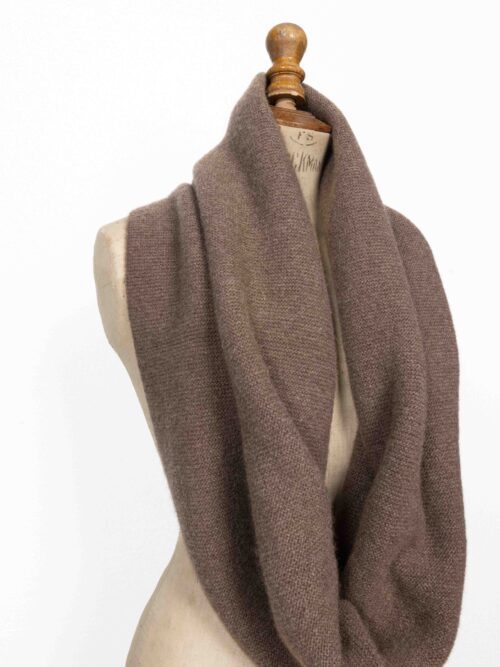 SNOOD YACK | Marron clair | Point mousse