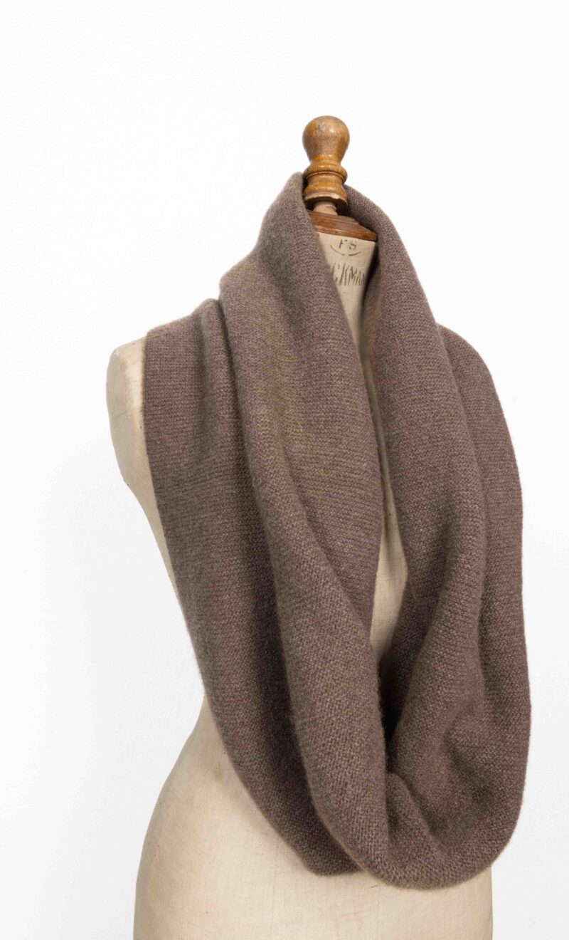 SNOOD YACK | Marron clair | Point mousse