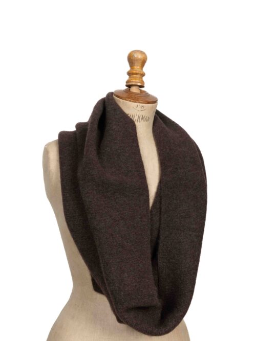 SNOOD YACK | Marron foncé | Point mousse