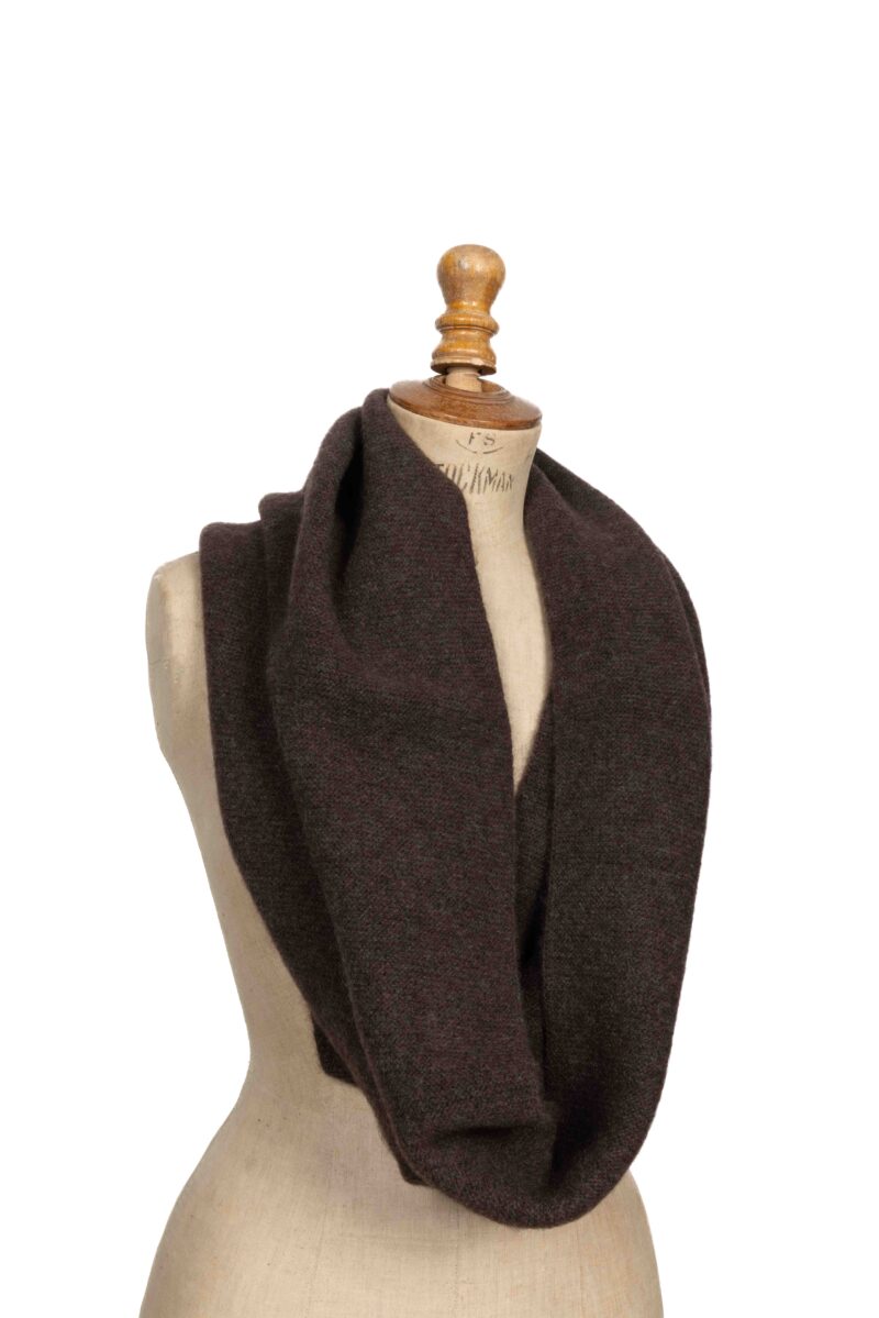 SNOOD YACK | Marron foncé | Point mousse