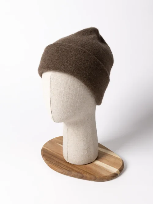 BONNET DOUBLE-PLI YACK | Marron chocolat