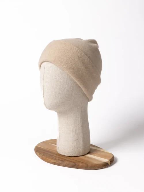 BONNET DOUBLE-PLI CACHEMIRE | Beige