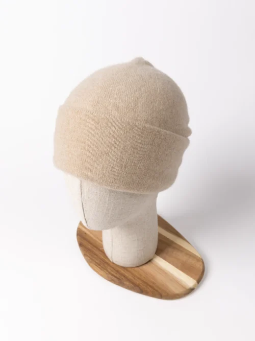 BONNET DOUBLE-PLI CACHEMIRE | Beige